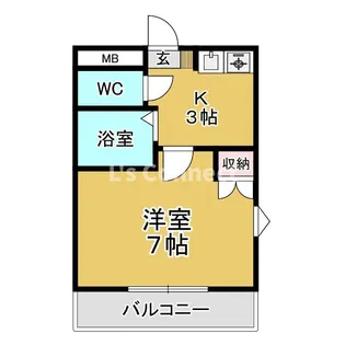 コモードカルム河原町【5階】の間取り