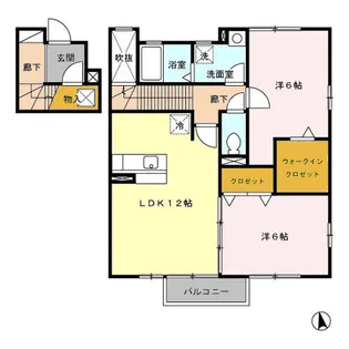 フォーシーズンI【2階】の間取り