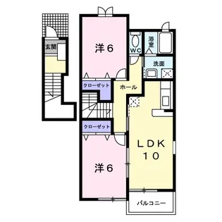 アーバン ストリートI【2階】の間取り