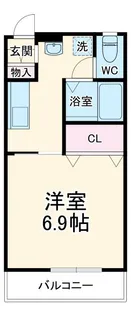 フォレスト住吉B【2階】の間取り