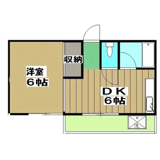 ハウスハクラクII【2階】の間取り