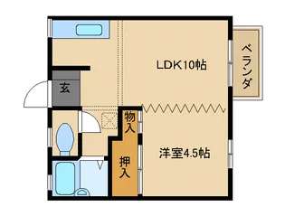 ハイツひろ【2階】の間取り