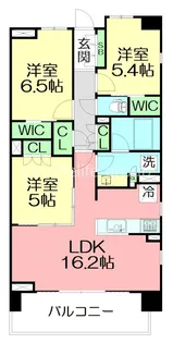 Brillia湘南辻堂海浜公園【3階】の間取り