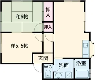 メゾン由宇【1階】の間取り