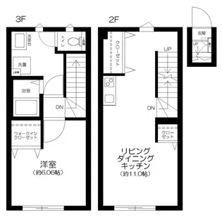 東京都練馬区石神井町3【アパート】の間取り
