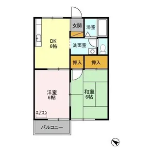 ジュネス・シャトーII【2階】の間取り