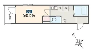 MELDIA相模大野【2階】の間取り