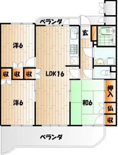 サンライフ小倉原町【5階】の間取り
