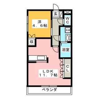ピュア・コスモ【2階】の間取り