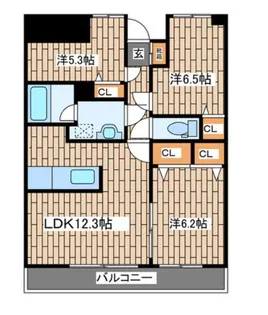 グランドエンブレム横浜【2階】の間取り