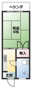 丸博アパート【4階】の間取り
