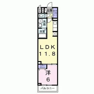 グランデ蒲生茜町【3階】の間取り