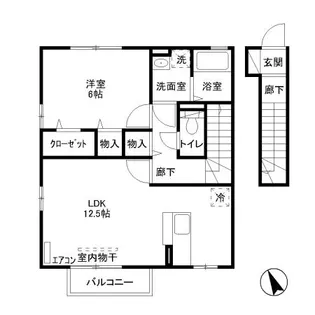 愛宕の杜C【2階】の間取り