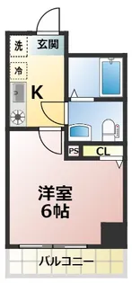 ルミエル本八幡【6階】の間取り