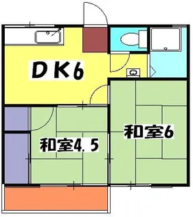 第一あかねコーポ【2階】の間取り