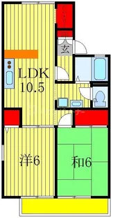 セジュールハイツII【2階】の間取り