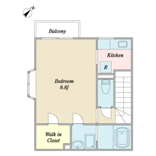 カーサ・アイビス【2階】の間取り