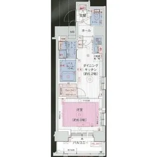 エステムプラザ芝公園【13階】の間取り