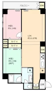 牛込ハイマンション【8階】の間取り