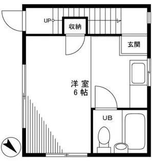 ヤマモハウス【2階】の間取り