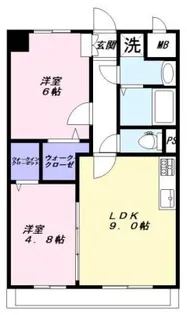 エル・グリシーヌ【6階】の間取り