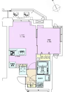 門前仲町レジデンス七番館【9階】の間取り