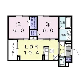 シェール【1階】の間取り