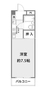 1Rの間取り画像