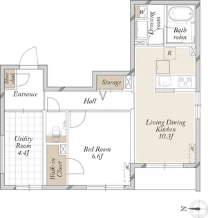 ベルデ西落合【1階】の間取り