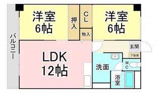 熊手ピア【6階】の間取り