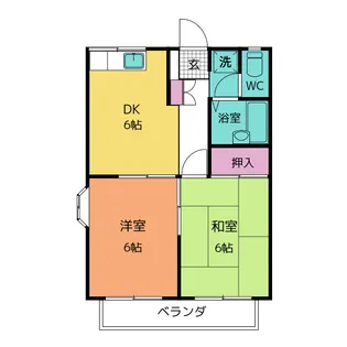 エステートピアヘキヨウ A【2階】の間取り