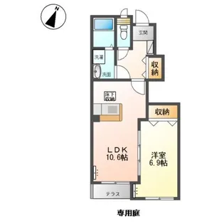 サニーコート【1階】の間取り
