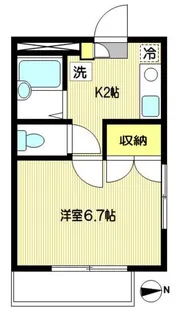 サウスコート多摩川【2階】の間取り