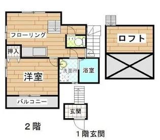 ガーデンヴィラ小郡【2階】の間取り