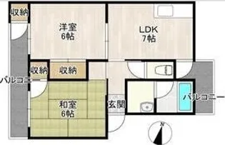カノープス千里【1階】の間取り