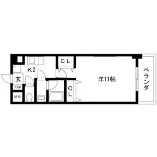 フィオーレ観月【4階】の間取り