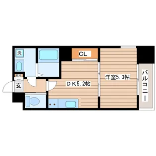 La Douceur片平【12階】の間取り