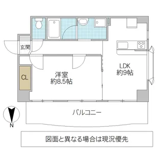 白山第2グリーンコーポ【4階】の間取り
