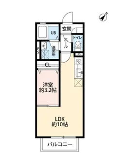 東京都西東京市泉町2【アパート】の間取り