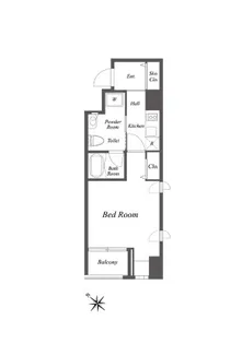 東京都中央区新川2【マンション】の間取り