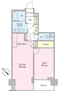 東京都中央区新川2【マンション】の間取り