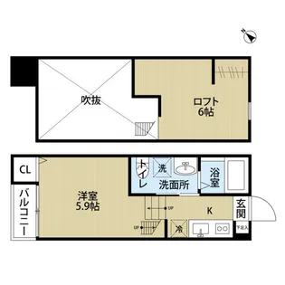 Cieloverde II(シエロ・ヴェルデツー)【1階】の間取り