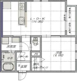 ブランシカ弐番館【1階】の間取り