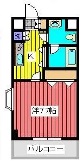 パレステュディオ西巣鴨【7階】の間取り