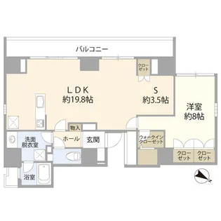 moderno torre sho-to(0005446)【9階】の間取り