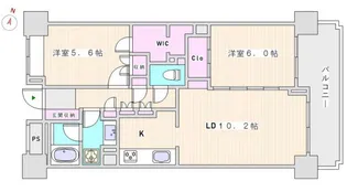駒込パークハウス【3階】の間取り
