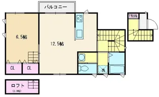 埼玉県新座市畑中1【アパート】の間取り