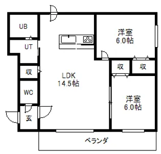 グランメール814【1階】の間取り