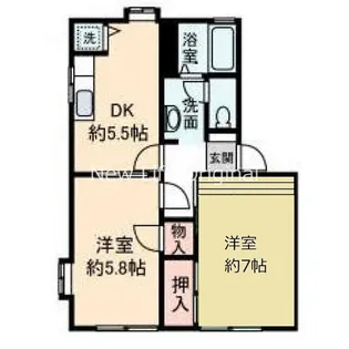 ビンタンテガ湘南A【1階】の間取り