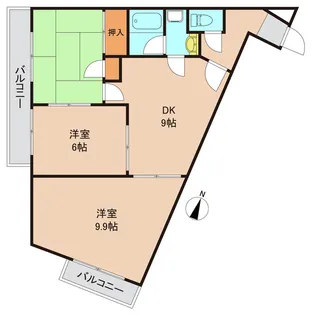 グレースパレス【1階】の間取り